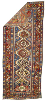 Antique Caucasian Shirvan Rug 3'9" x 8' 11''