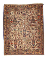 Fine Antique  Malayer Wool Rug 4'1" x 5' 3"