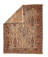 Fine Antique  Malayer Wool Rug 4'1" x 5' 3"