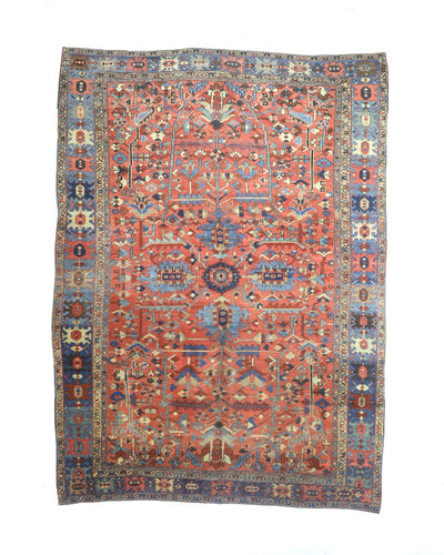 Antique  Heriz Rug 9'4