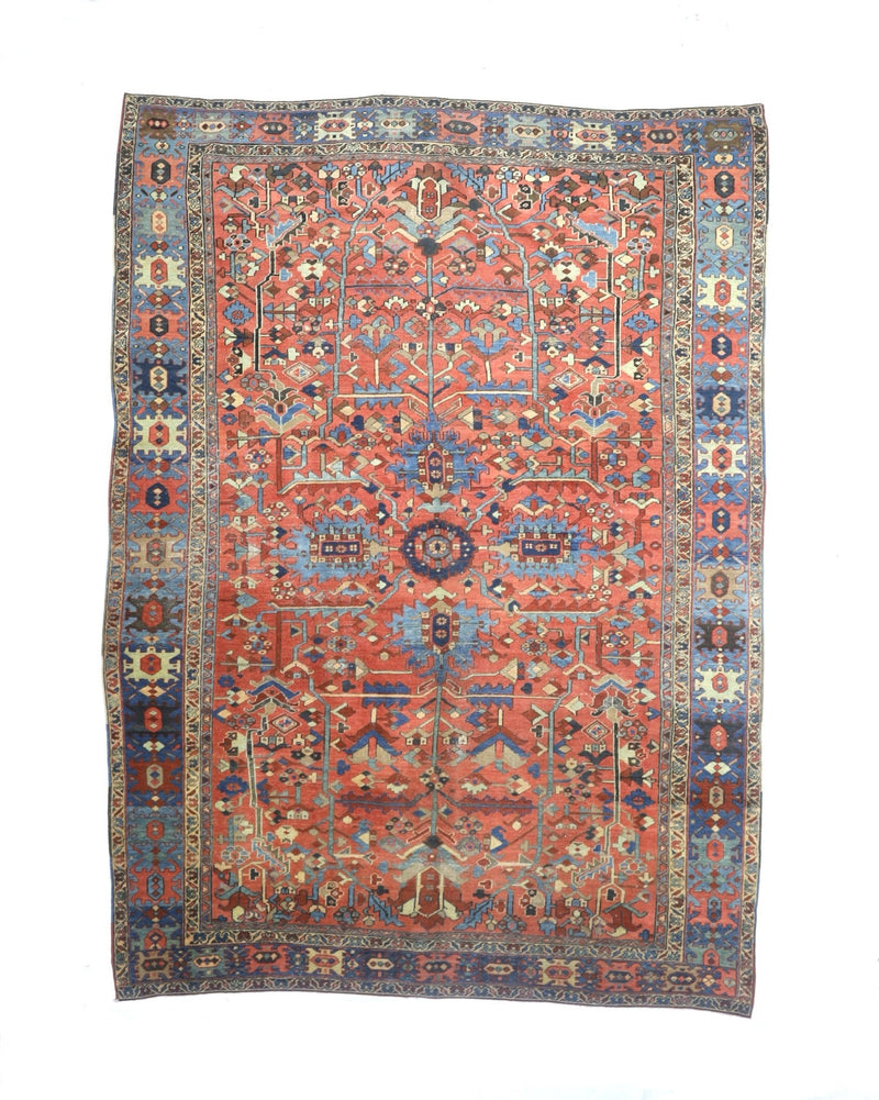 Antique  Heriz Rug 9'4