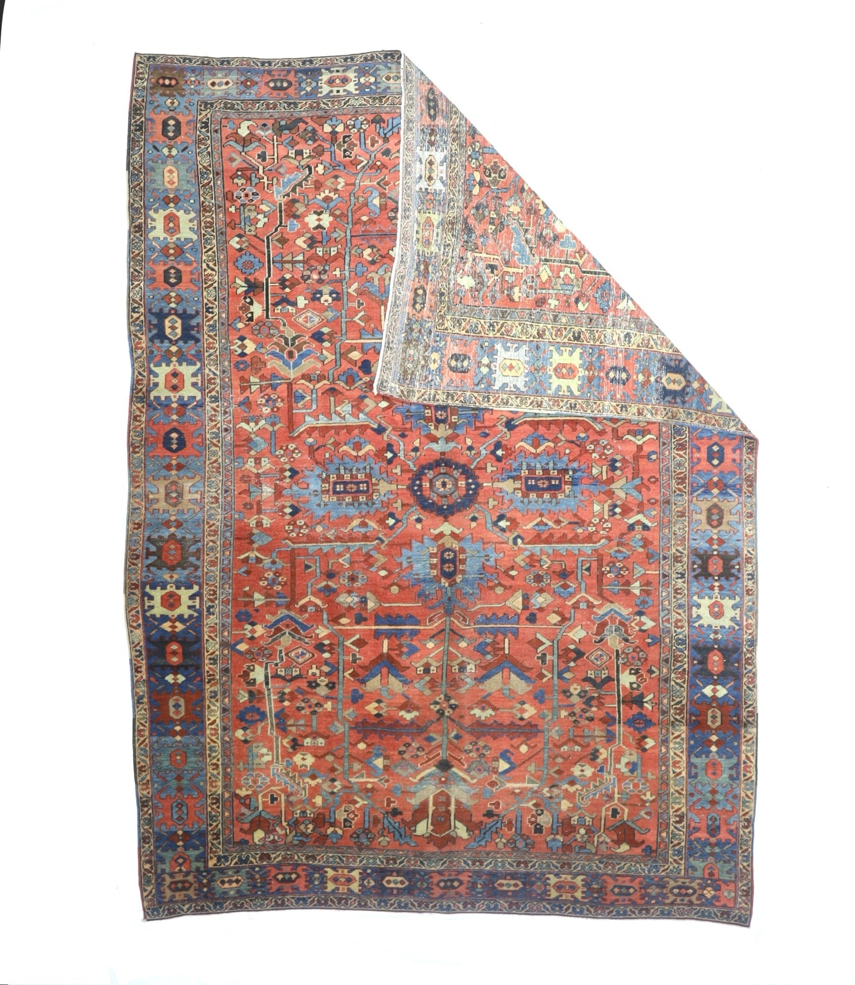 Antique  Heriz Rug 9'4" x 12' 6"