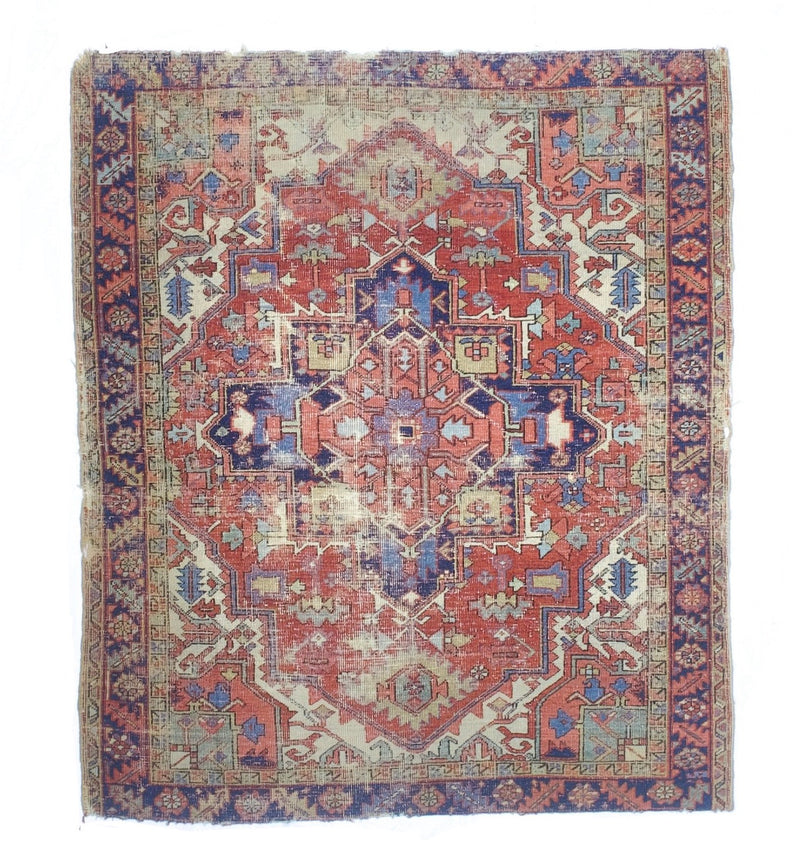 Antique  Heriz Rug 5' 0