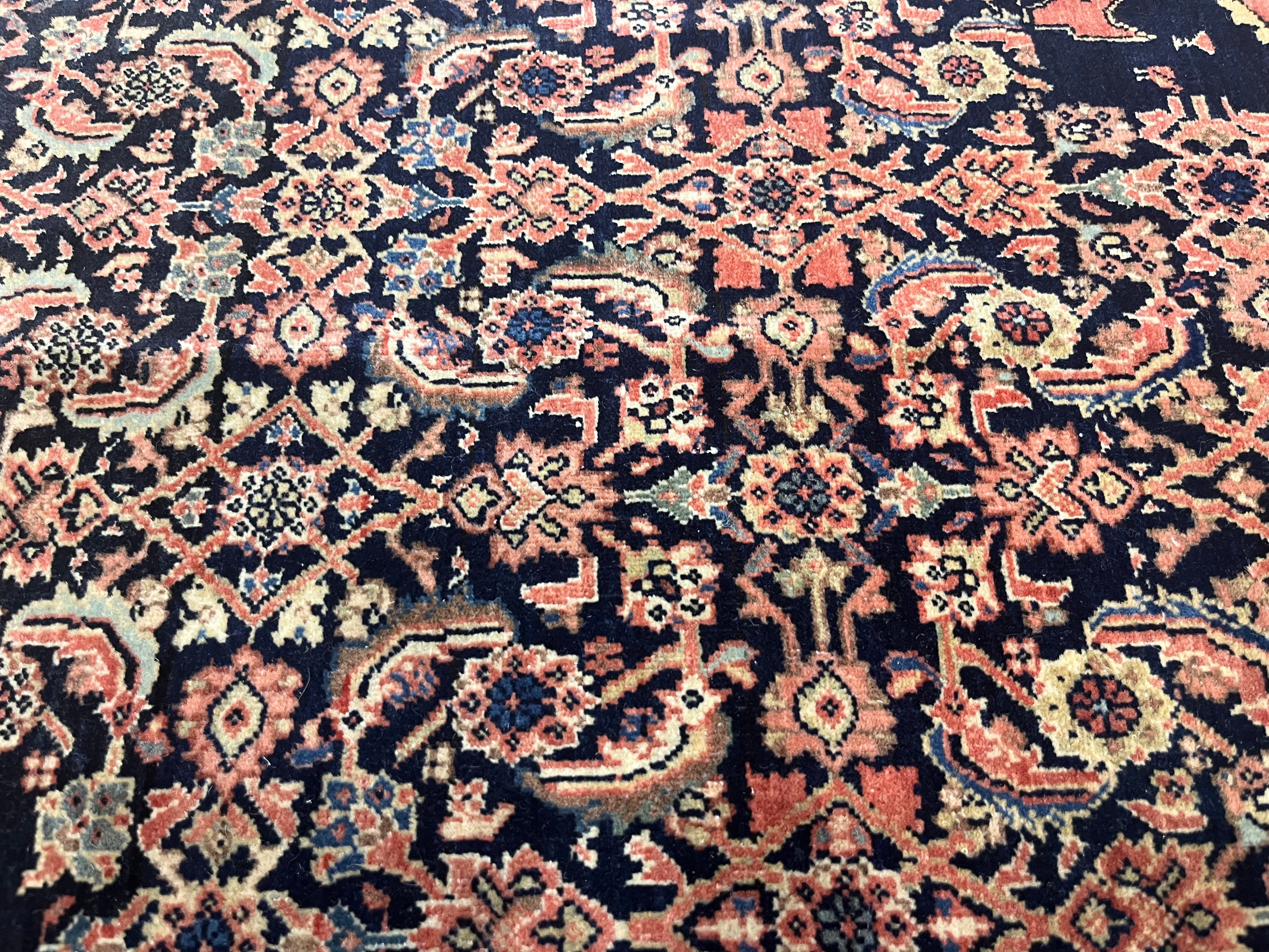 Antique  Farahan Rug 4' 4" x 6' 7"