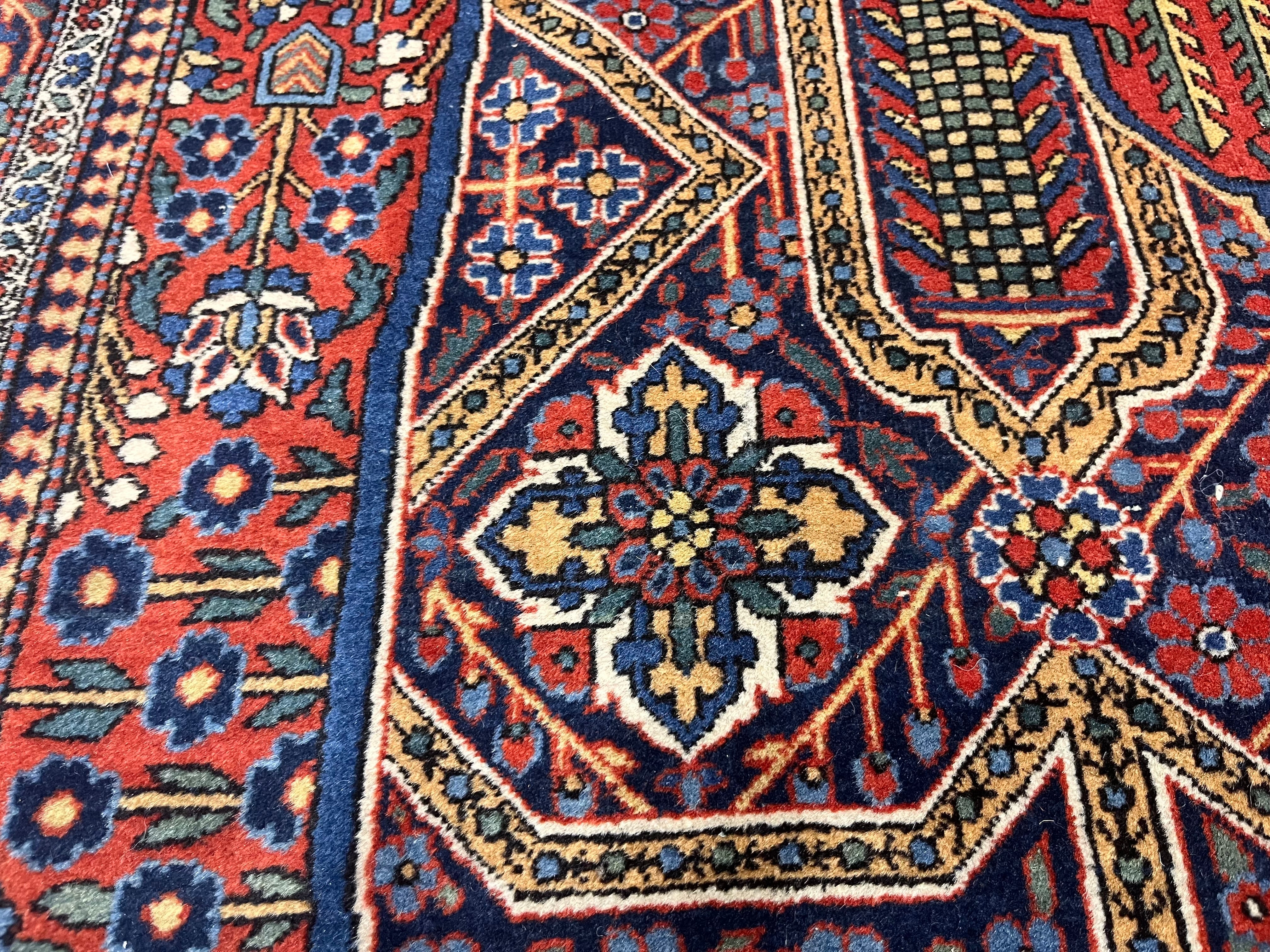 Antique  Kashan Rug 4'4" x 7' 2''