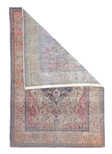 Antique Mohtasham Kashan Rug 4' 2" x 6' 3"
