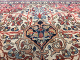 Antique Mohtasham Kashan Rug 4' 2" x 6' 3"