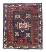 Antique Caucasian Fakhralou Kazak Rug 5' 2'' x 6' 0"