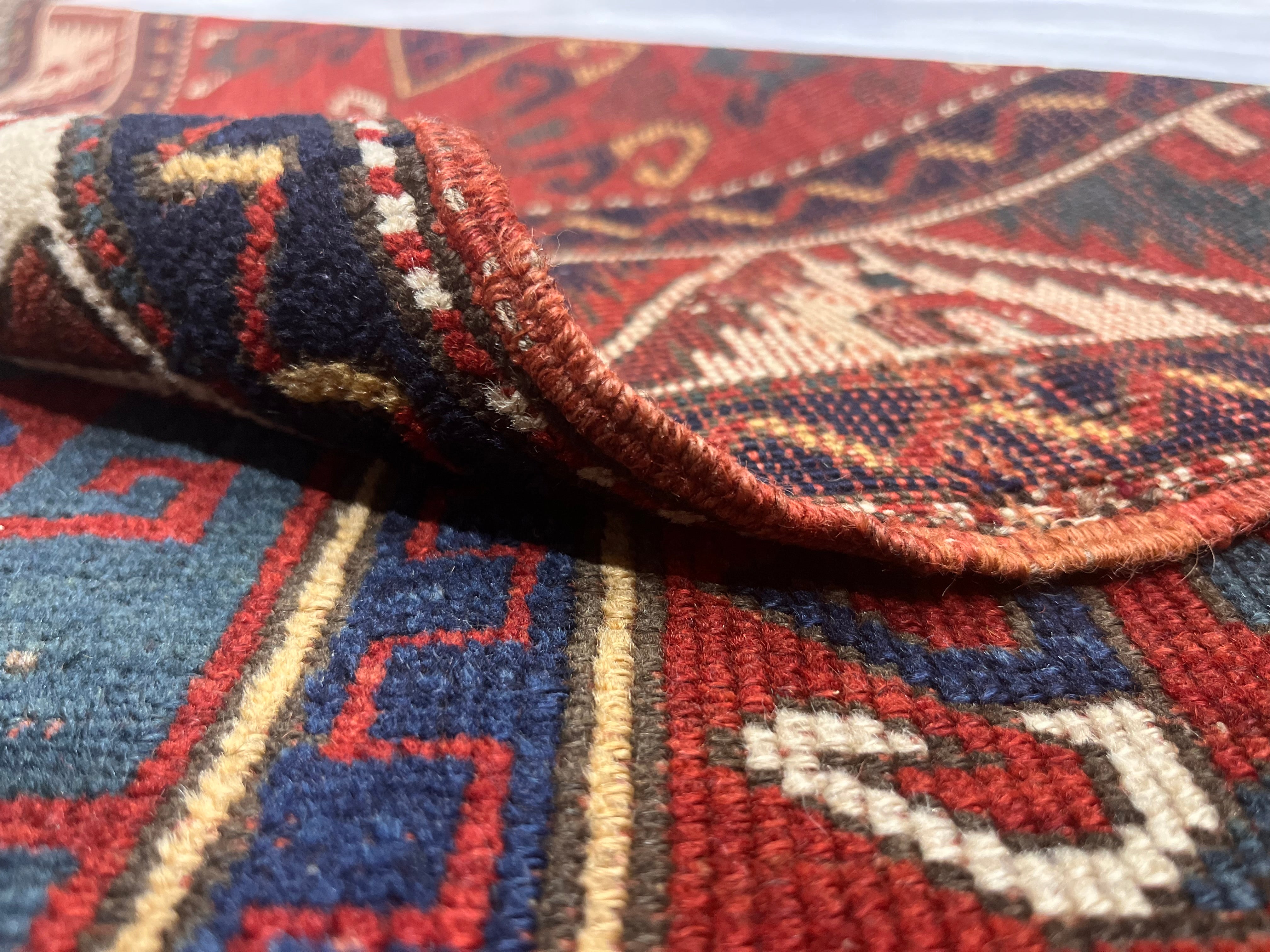 Antique Caucasian Fakhralou Kazak Rug 5' 2'' x 6' 0"