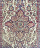 Antique Persian Lavar Kerman Rug 4'4" x 6' 7"