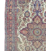 Antique Persian Lavar Kerman Rug 4'4" x 6' 7"