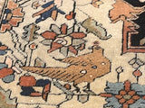 Antique Mohtasham Kashan Rug 4' 4" x 6' 6"