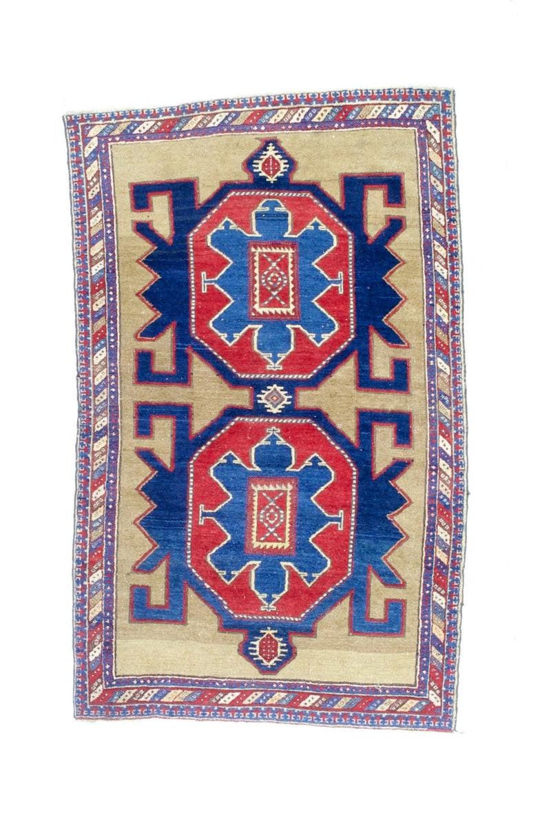 Fine Antique Caucasian Kuba Rug 3' 11
