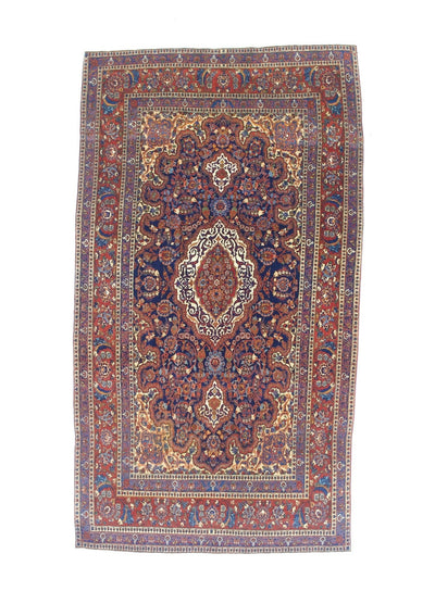 Antique Kashan Rug 5' 0