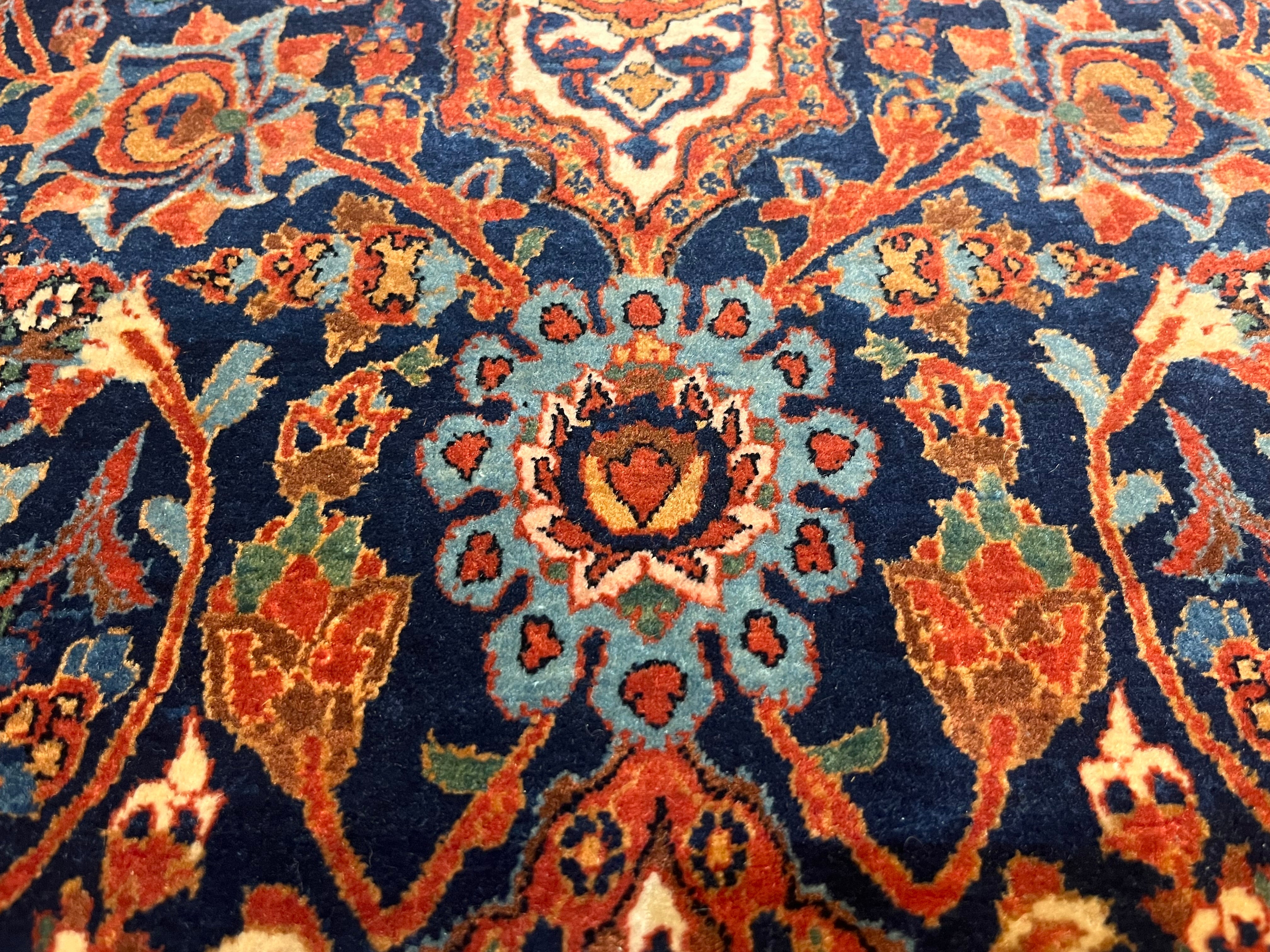 Antique Kashan Rug 5' 0" x 9' 0"