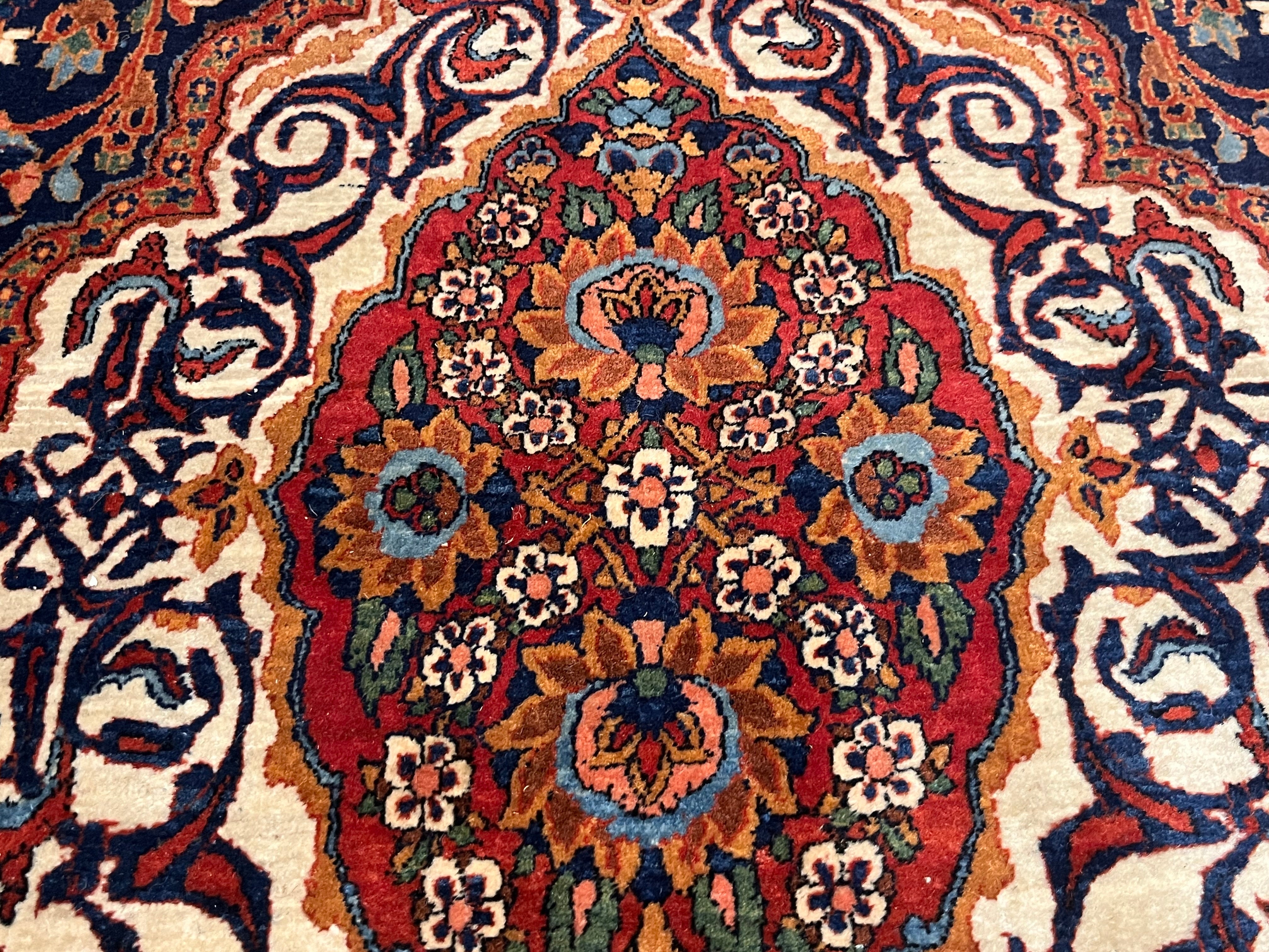 Antique Kashan Rug 5' 0" x 9' 0"