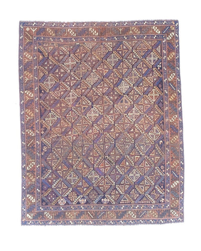 Fine Antique  Khamseh Tribal Wool Rug 4'8