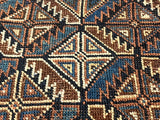 Fine Antique  Khamseh Tribal Wool Rug 4'8" x 5' 10''