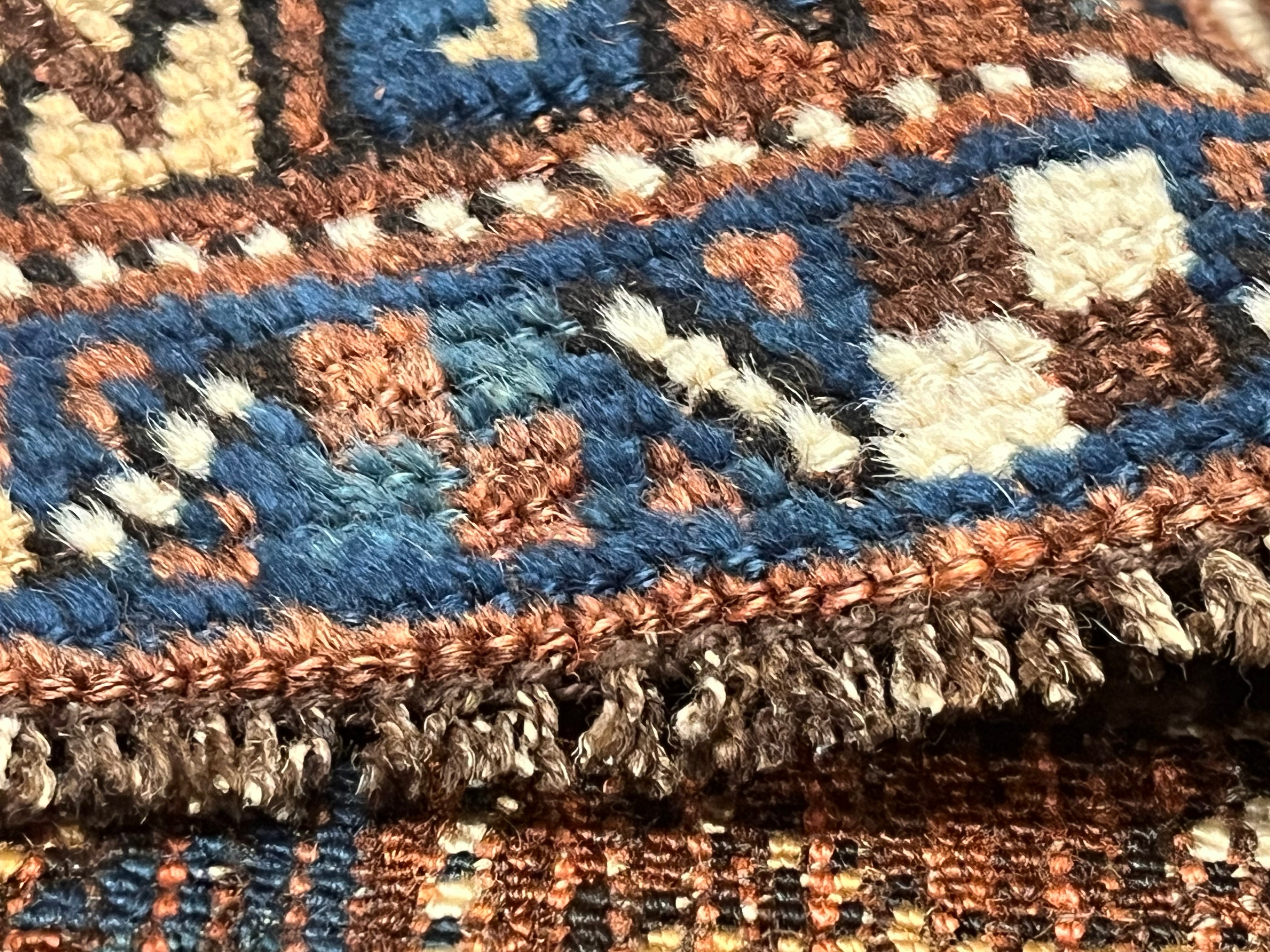 Fine Antique  Khamseh Tribal Wool Rug 4'8" x 5' 10''