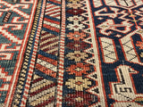 Fine Antique Caucasian Shirvan Konagand Rug 3'9" x 4' 7"