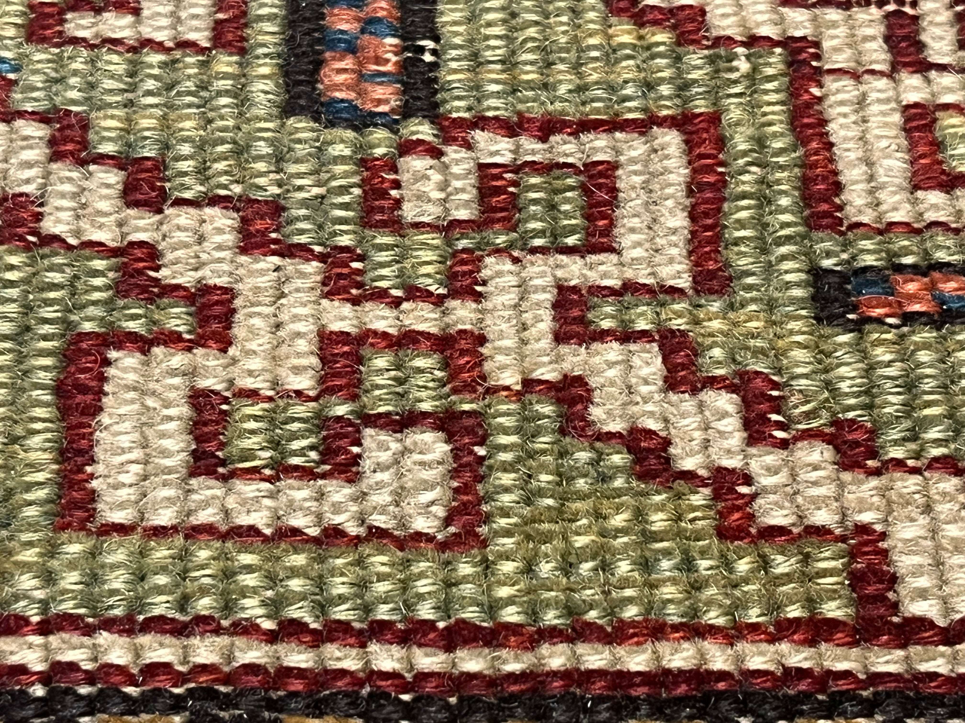 Fine Antique Caucasian Shirvan Konagand Rug 3'9" x 4' 7"
