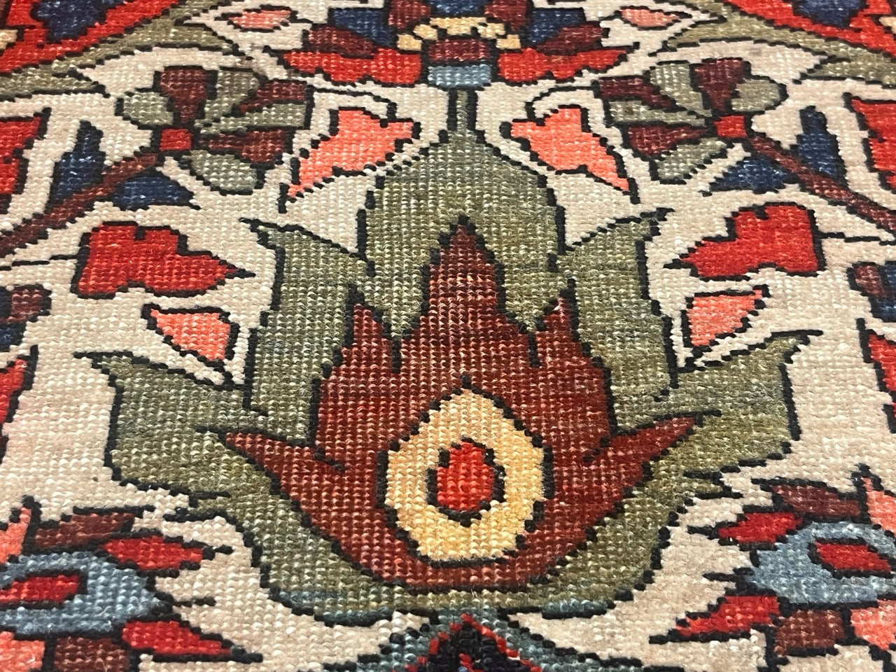 Antique  Farahan Sarouk Rug 3'5" x 4' 10"