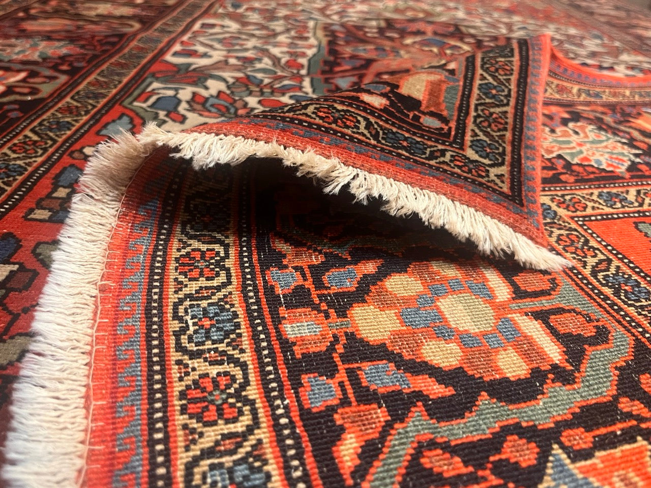 Antique  Farahan Sarouk Rug 3'5" x 4' 10"
