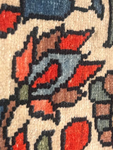 Antique  Heriz Wool Rug 3'11" x 4' 4''