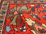 Antique  Heriz Wool Rug 3'11" x 4' 4''