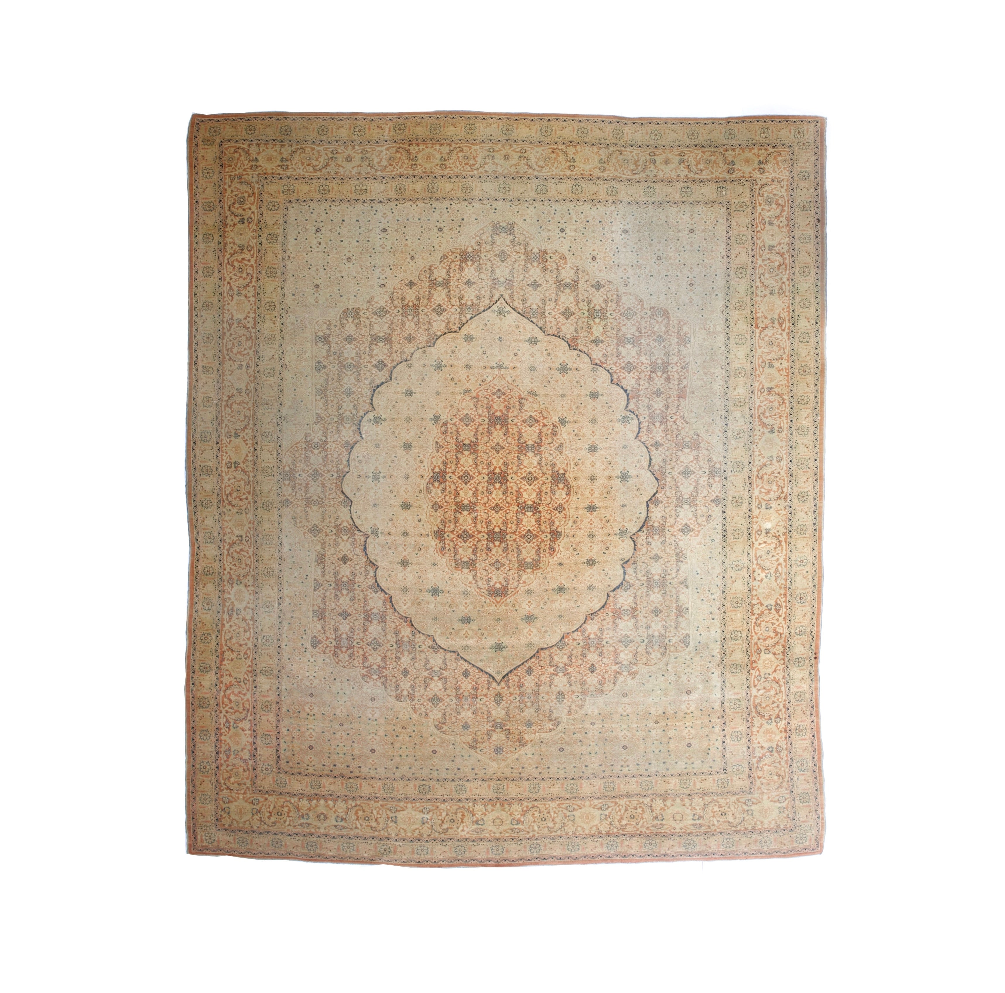 Fine Antique  Haji Jalili Tabriz Rug 9' 11'' x 11' 9''