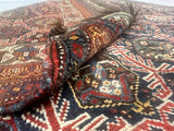 Antique  Tribal Khamseh Rug 5'2" x 8' 2''