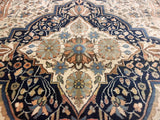 Antique Persian Mohtasham Kashan Rug 4'2" x 6' 5"