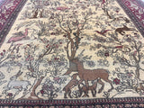 Fine Antique  Tehran Rug 4' 8" x 7' 1"