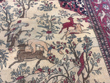 Fine Antique  Tehran Rug 4' 8" x 7' 1"