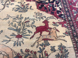 Fine Antique  Tehran Rug 4' 8" x 7' 1"