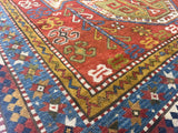 Fine Antique Sevan Kazak Rug 5' 9" x 7' 7''