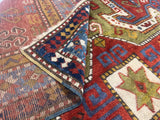 Fine Antique Sevan Kazak Rug 5' 9" x 7' 7''