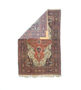 Antique  Mohtasham Kashan 4' 3" x 6' 7"