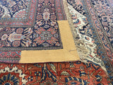 Antique  Mohtasham Kashan 4' 3" x 6' 7"