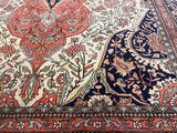 Antique  Mohtasham Kashan 4' 3" x 6' 7"