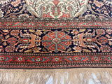 Antique  Mohtasham Kashan 4' 3" x 6' 7"