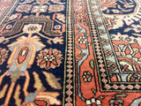 Antique  Mohtasham Kashan 4' 3" x 6' 7"
