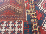 Fine Antique Caucasian Borchelou Kazak Rug 5'6" x 7' 3''