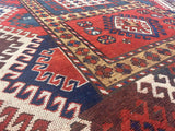 Fine Antique Caucasian Borchelou Kazak Rug 5'6" x 7' 3''