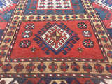 Fine Antique Caucasian Borchelou Kazak Rug 5'6" x 7' 3''