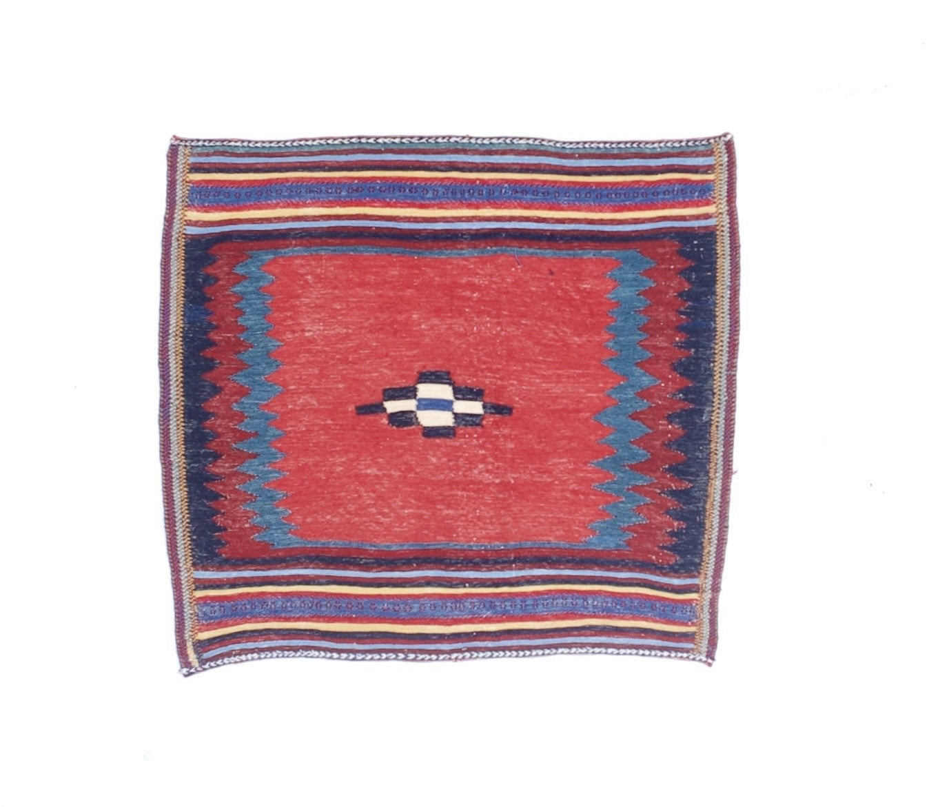 Antique Persian Tribal Kilim Rug 3'4" x 3' 9"