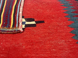 Antique Persian Tribal Kilim Rug 3'4" x 3' 9"