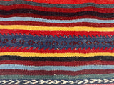 Antique Persian Tribal Kilim Rug 3'4" x 3' 9"