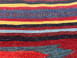 Antique Persian Tribal Kilim Rug 3'4" x 3' 9"