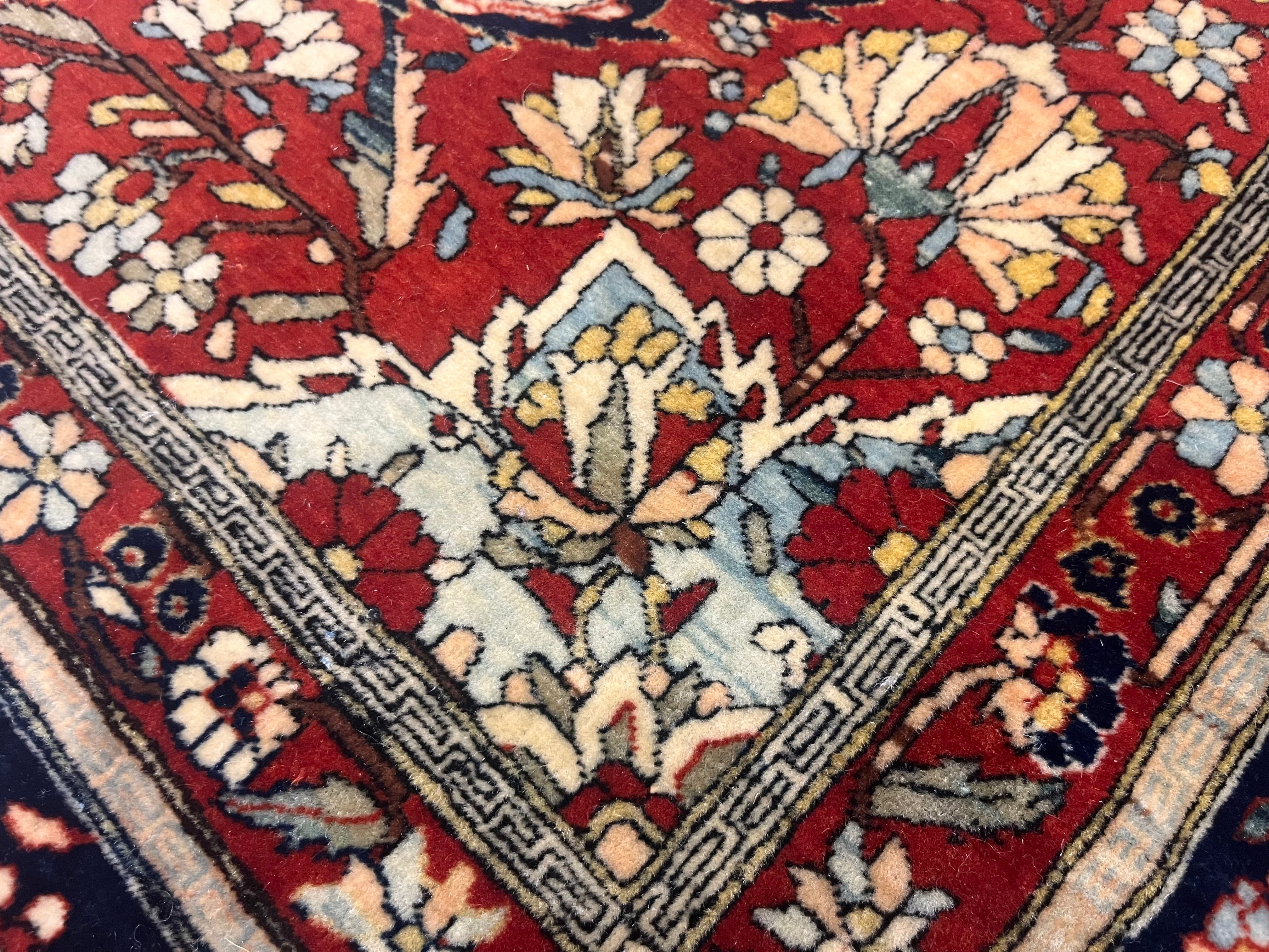 Antique  Mohtasham Kashan Rug 4'5" x 6' 9"